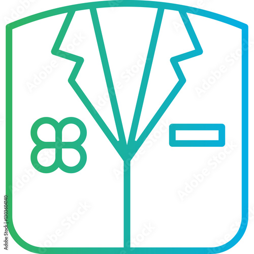 Suit single vector icon illustration