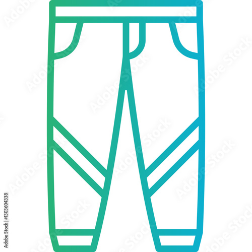 Trousers single vector icon illustration