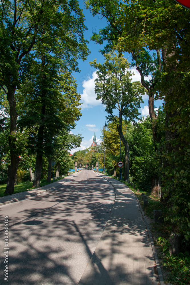 Obraz premium Droga, Ełk