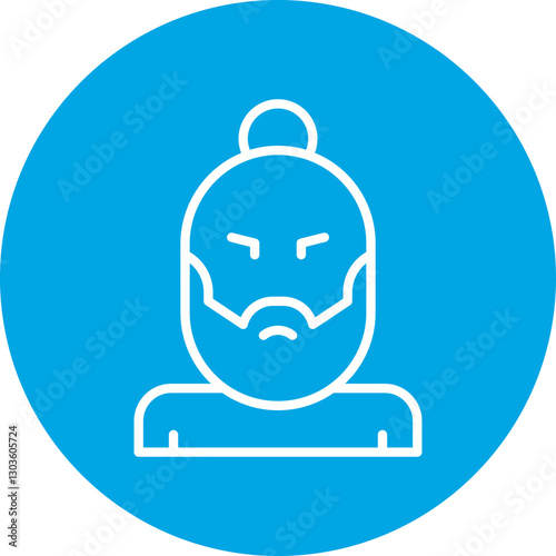 Hipster Style II single vector icon illustration