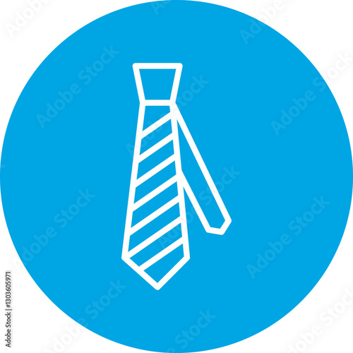 Tie single vector icon illustration