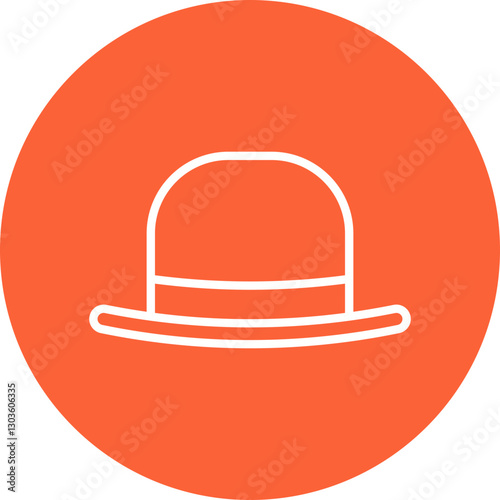 Hat I single vector icon illustration