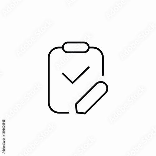 company document edit icon sign vector