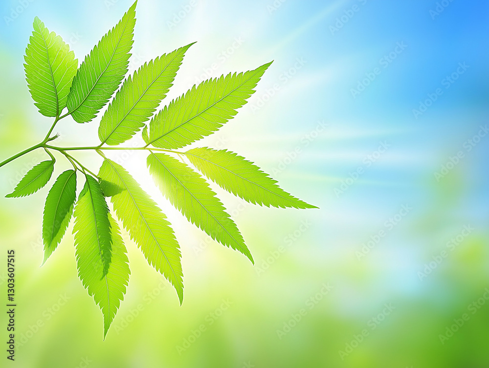 Vibrant Green Leaves with Sunlight and Blurred Nature Background – Fresh Spring Foliage Vibrant Green Leaves with Sunlight and Blurred Nature Background – Fresh Spring Foliage