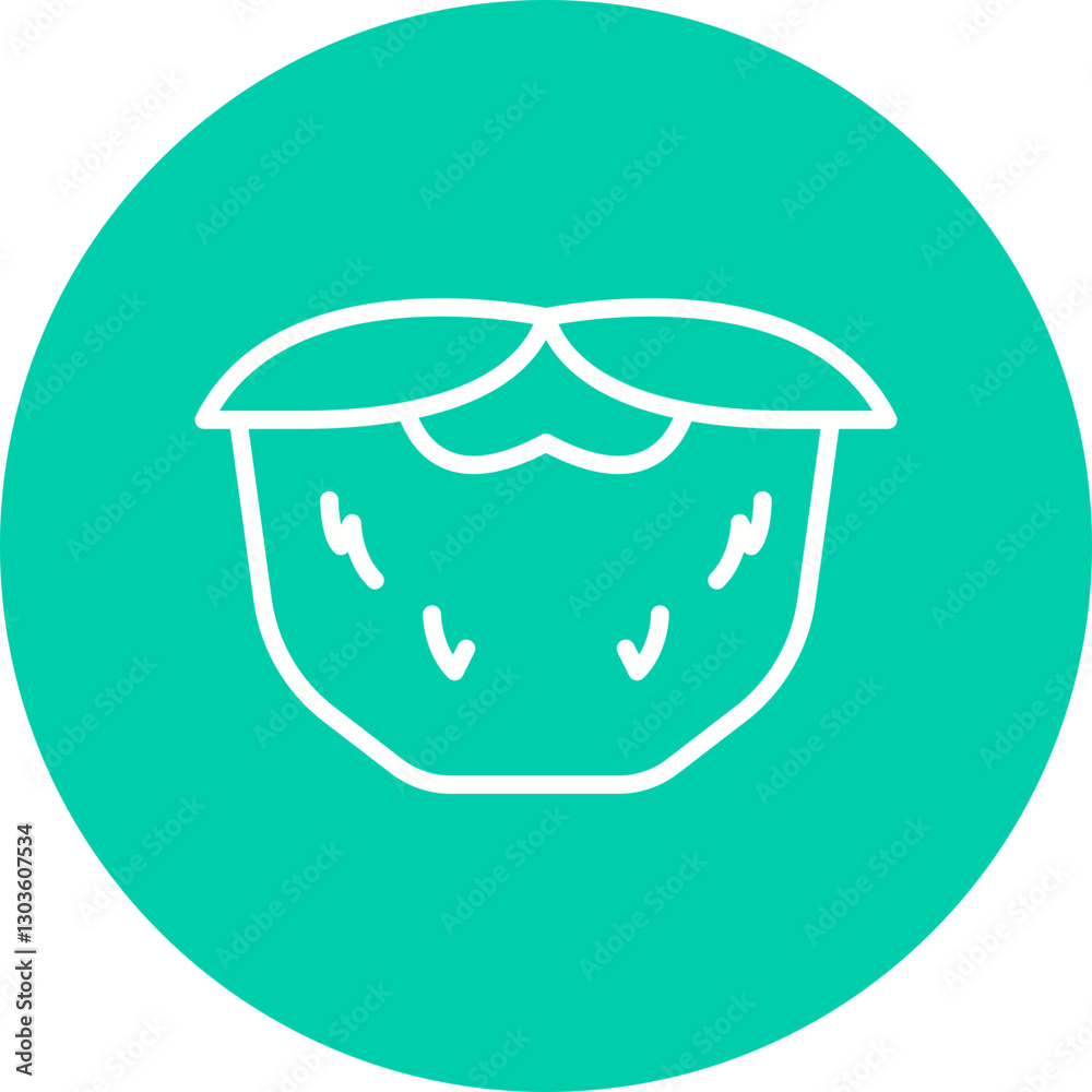 Moustache I single vector icon illustration Moustache I single vector icon illustration
