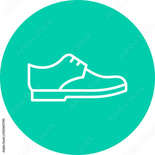 Shoe single vector icon illustration