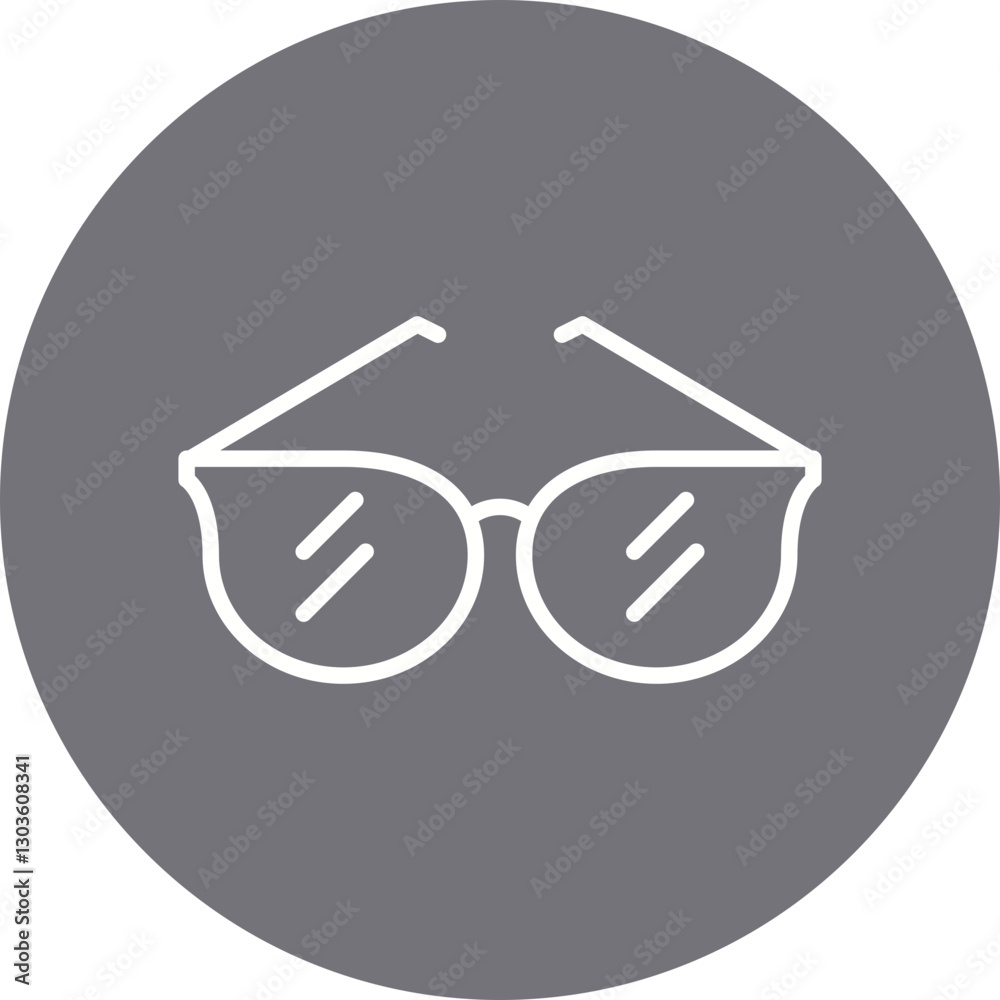 Sunglasses single vector icon illustration Sunglasses single vector icon illustration