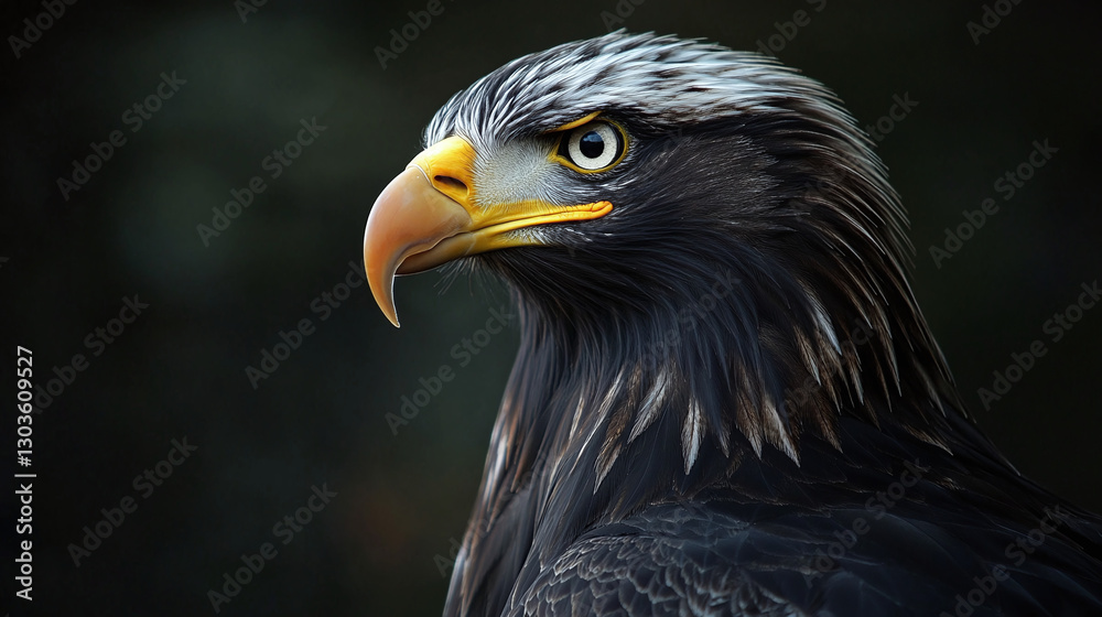 Obraz premium Eagle bird in wildnature, freedom, symbol of America, powerful bird, natureart, wild bird