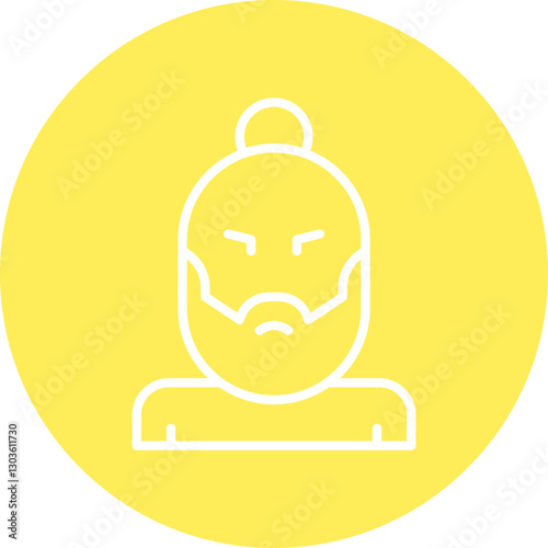 Hipster Style II single vector icon illustration