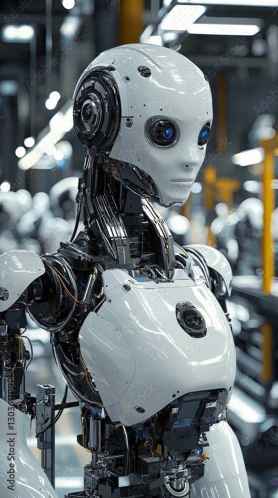 Advanced humanoid robot with expressive design Advanced humanoid robot with expressive design