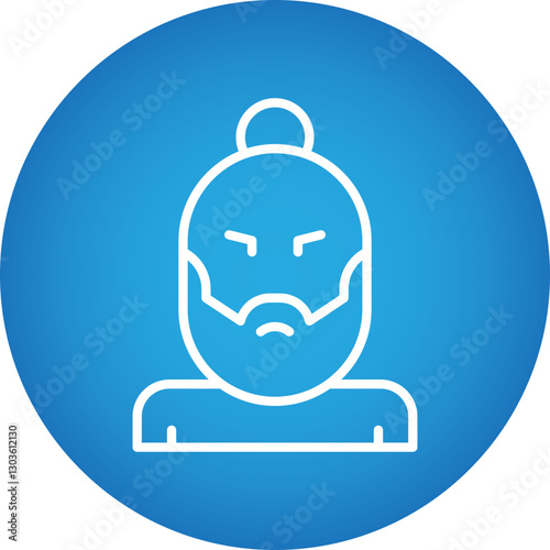 Hipster Style II single vector icon illustration