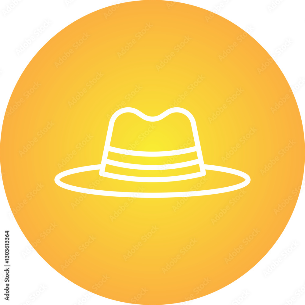 Hat II single vector icon illustration Hat II single vector icon illustration