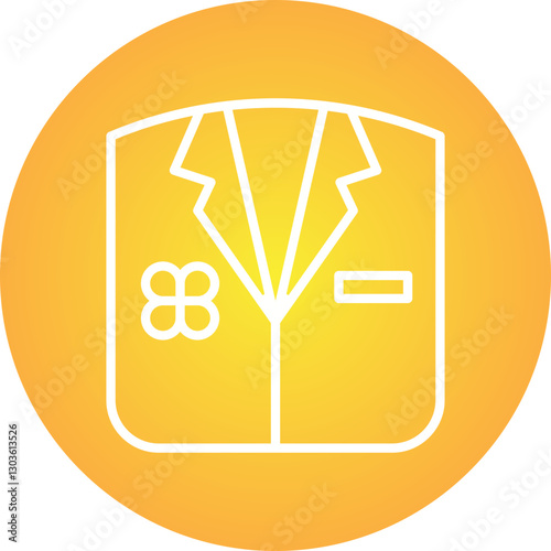 Suit single vector icon illustration