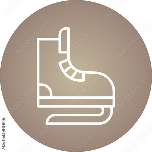 Skates single vector icon illustration