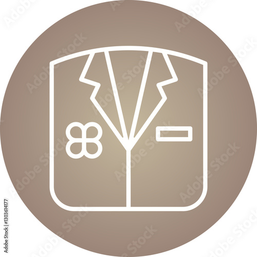 Suit single vector icon illustration