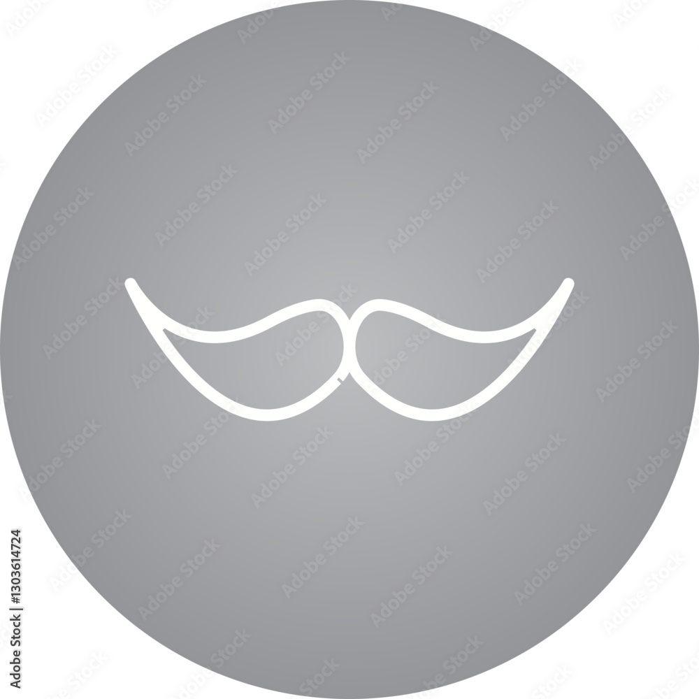 Moustache II single vector icon illustration Moustache II single vector icon illustration