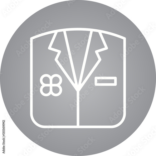 Suit single vector icon illustration