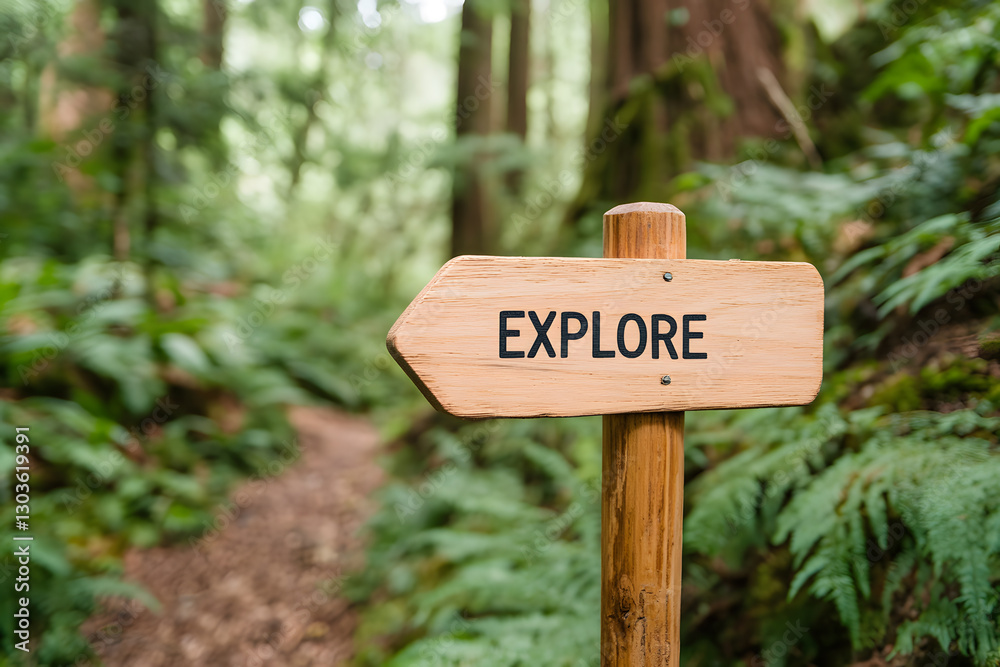 An arrow-shaped wooden sign reads An arrow-shaped wooden sign reads