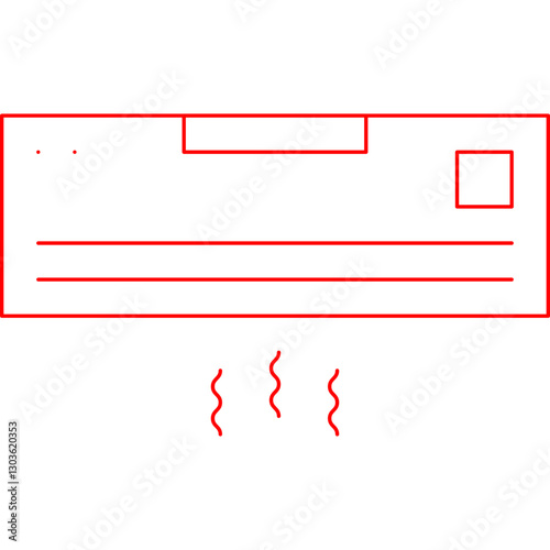 AC single vector icon illustration