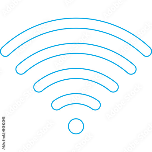 Wifi single vector icon illustration