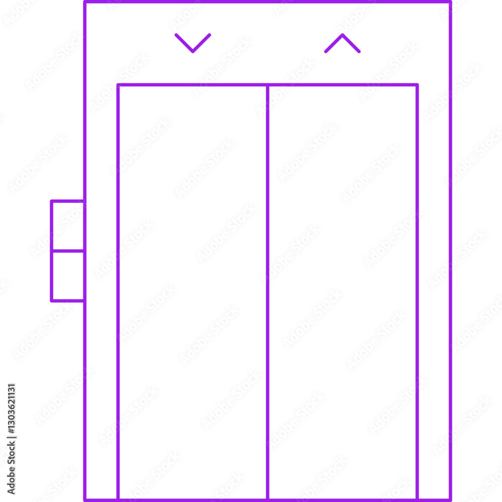 Elevator single vector icon illustration Elevator single vector icon illustration