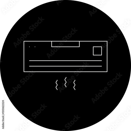 AC single vector icon illustration