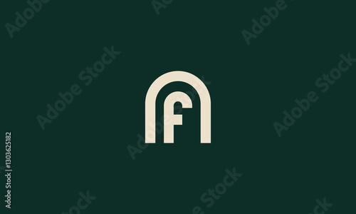 nf or fn monogram logo design
