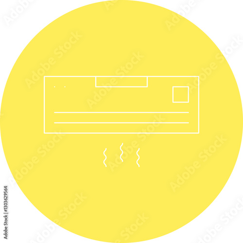 AC single vector icon illustration