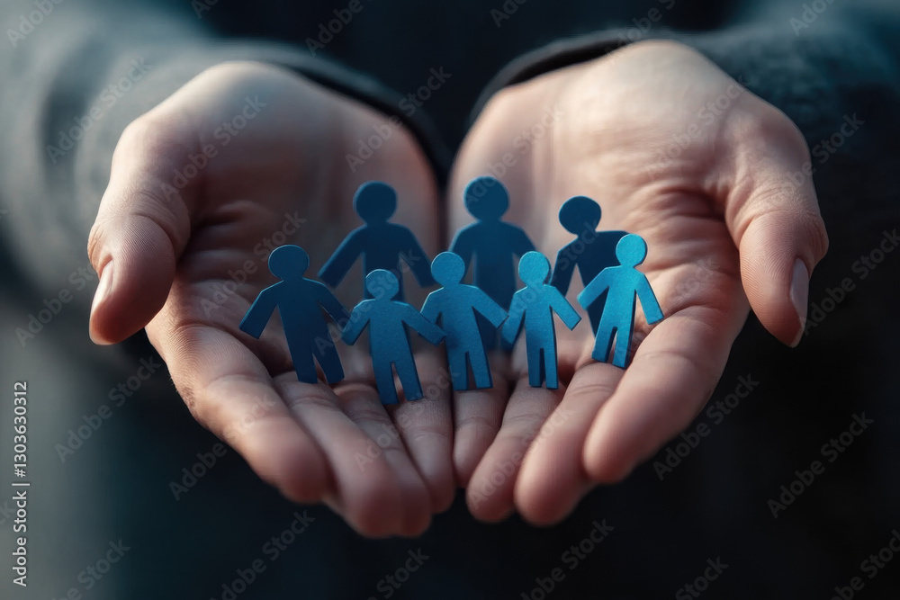 People unite into a group or business company. Perfect fit of teams. Searching new job candidates. Human resource management. Organization of work and distribution of responsibilities. Cooperation