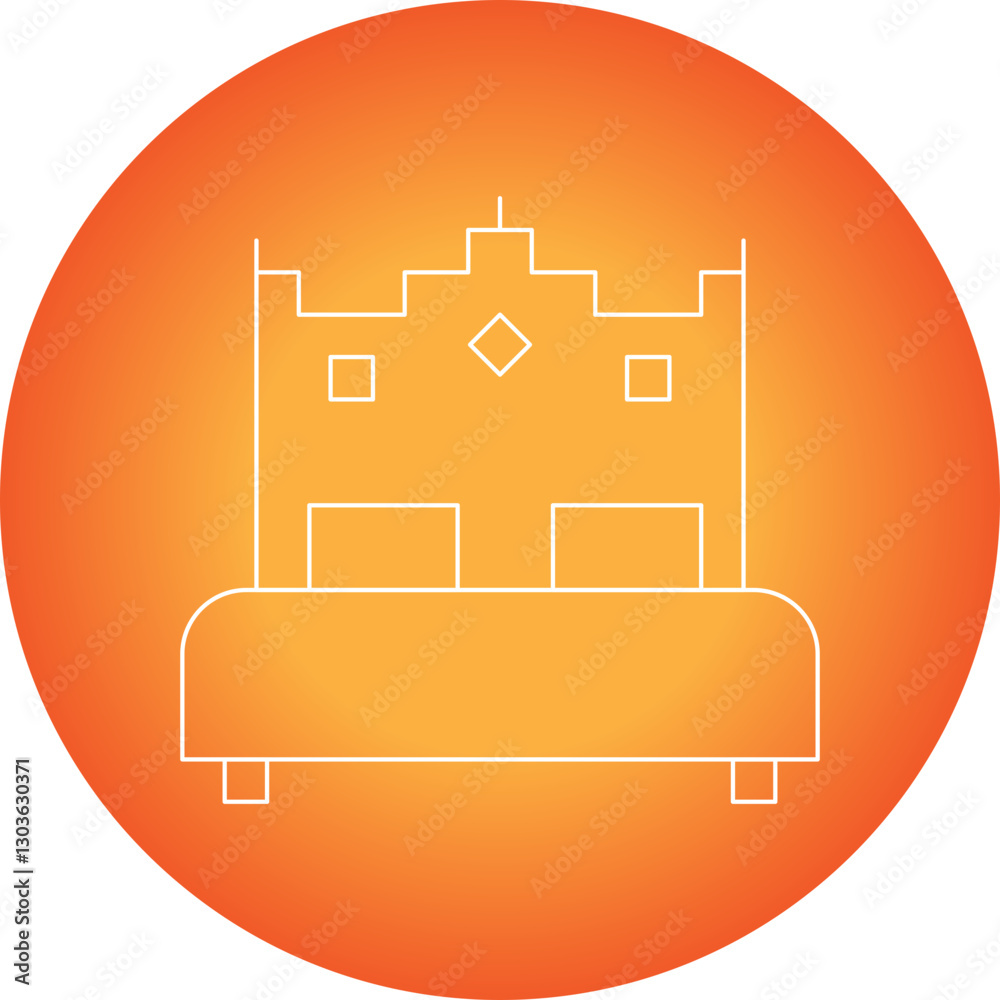 Bed single vector icon illustration Bed single vector icon illustration