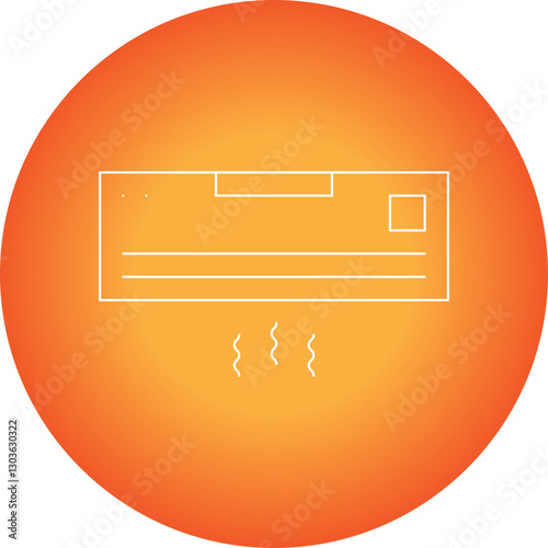 AC single vector icon illustration