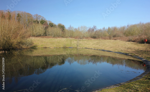 Queens Hill Costessey Norwich, United Kingdom, March 2, 2025. Views from Queens Hill Forest
