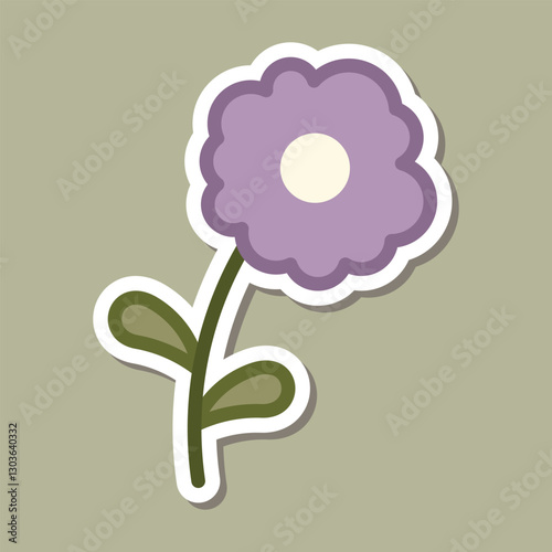 Beautiful simple flowers design. floral plant and nature element natural