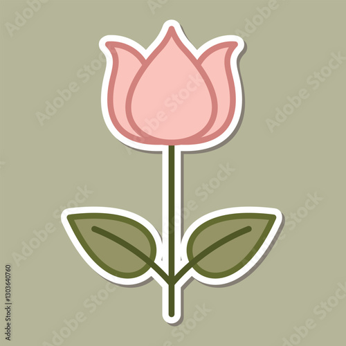 Beautiful simple flowers design. floral plant and nature element natural