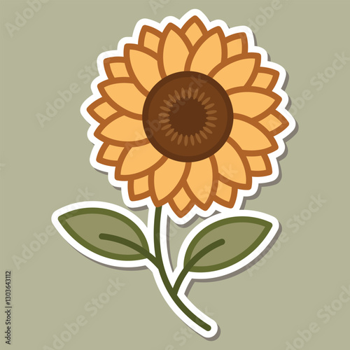 Beautiful simple flowers design. floral plant and nature element natural