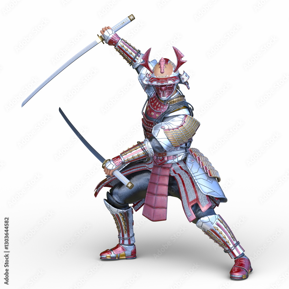 Fototapeta premium 武将 3DCGレンダリング