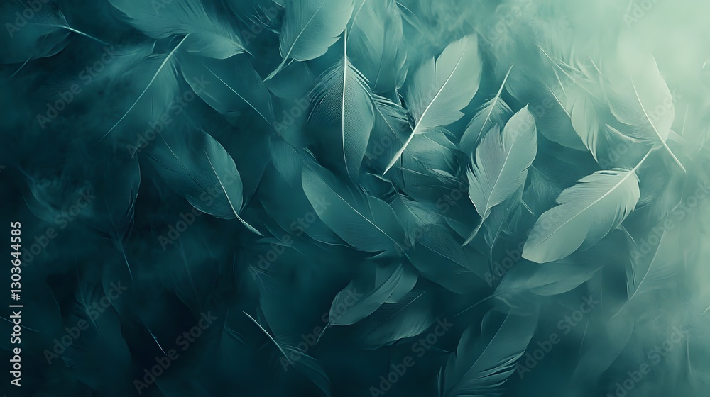 Fototapeta premium Blending textures in muted teal