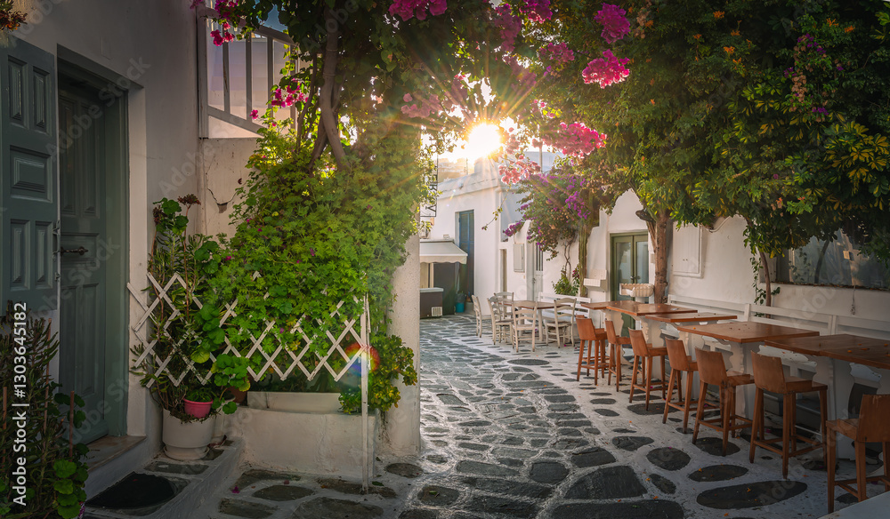 Mykonos old Town Chora, Mykonos island in Greece Cyclades