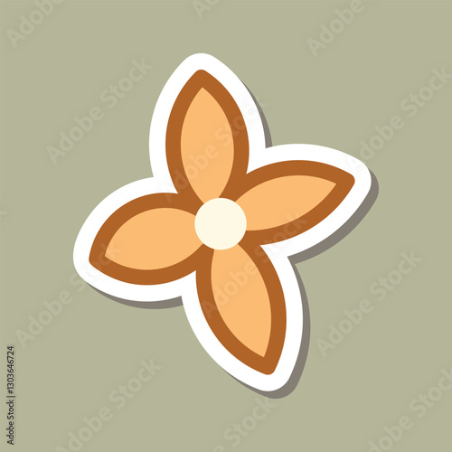 Beautiful simple flowers design. floral plant and nature element natural