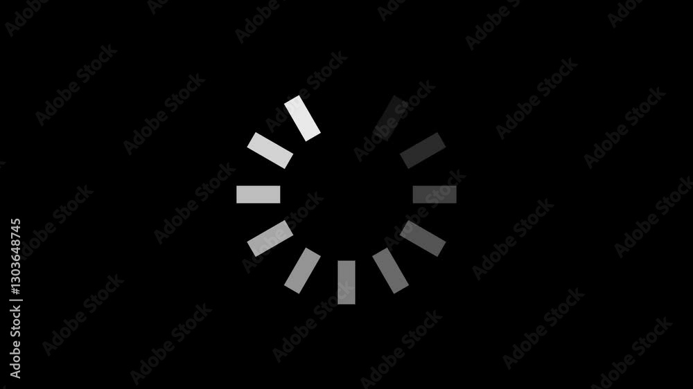 Animated spinning waiting icon. Loading circle animation. Seamless Loop Animated spinning waiting icon. Loading circle animation. Seamless Loop