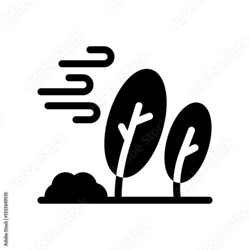windy glyph icon
