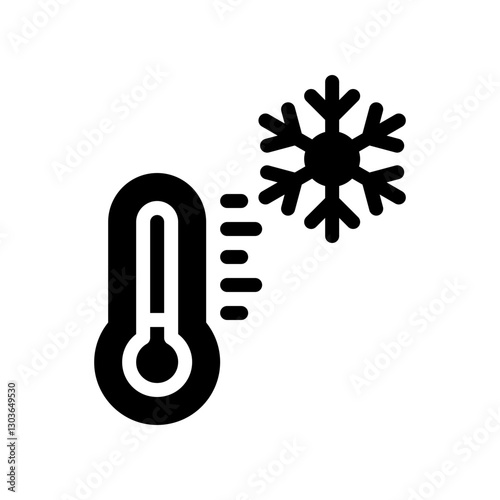 cold glyph icon