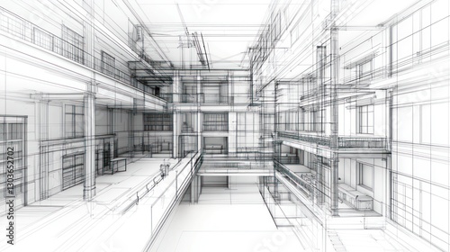 Architectural Design Blueprint Interior,  Possible Stock Photo Use