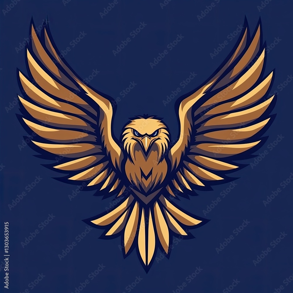 Obraz premium Soaring Golden Eagle Design