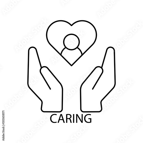 caring icons  symbol vector elements for infographic web