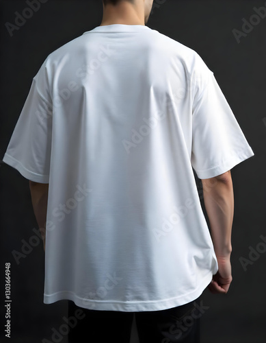 back white t shirt on a man close up camera tshirt mockup man tshirt mockup oversize tshirt mockup