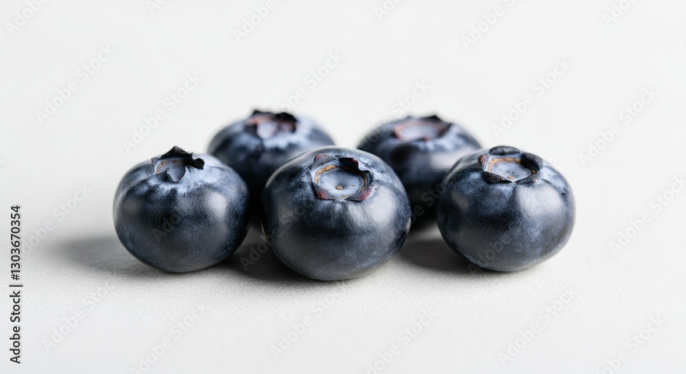 Fresh cluster of blueberries on a light background Fresh cluster of blueberries on a light background