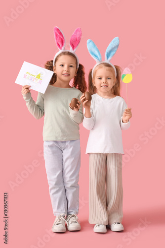 Cute little girls in bunny ...