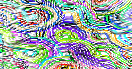 Colorful abstract texture created with Gradient flow and 3D structure imitate the movement of liquid or wind. Vibrant colors, volumetric waves and digital noise create a sense of depth and dynamics