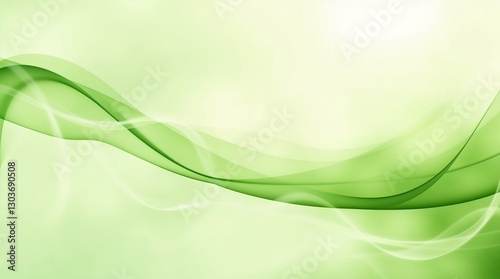 Wallpaper Mural Swirling Green Mist Abstract Background, Go Green Concept Torontodigital.ca